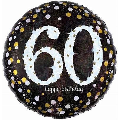 60th Happy Birthday Balloon
