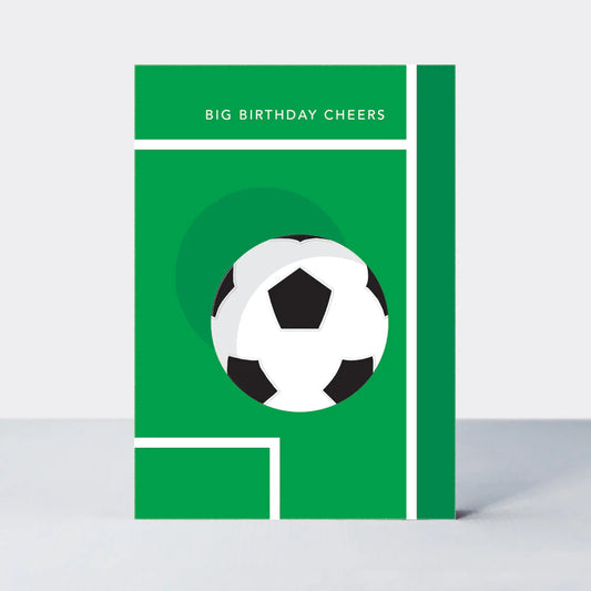 Birthday Card - Football & Pitch