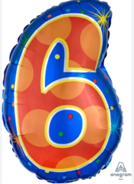 6th Birthday Balloon
