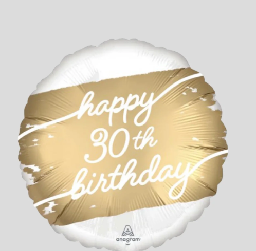 Happy 30th birthday balloon