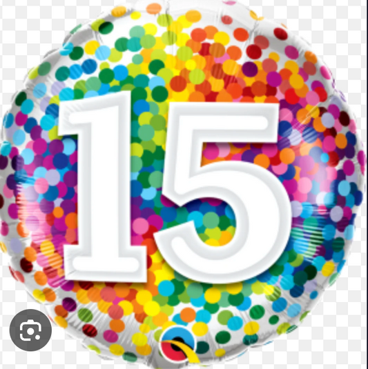 15 Birthday Balloon