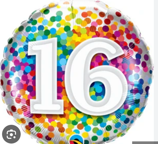 16 Birthday Balloon