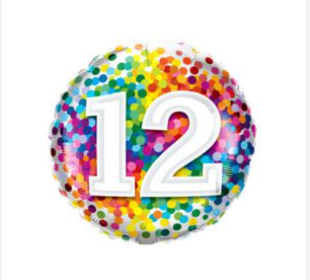 12th Birthday Balloon