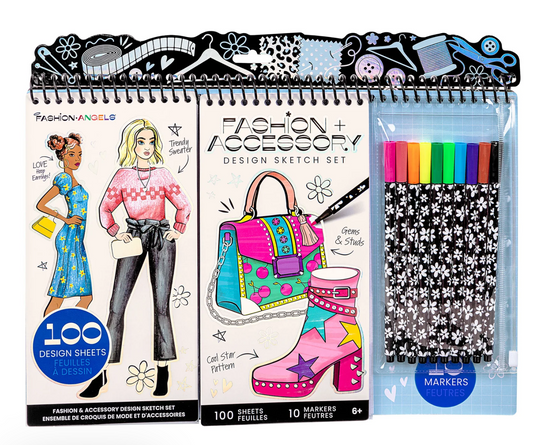 Fashion + Accesssory Design Sketch W Markers