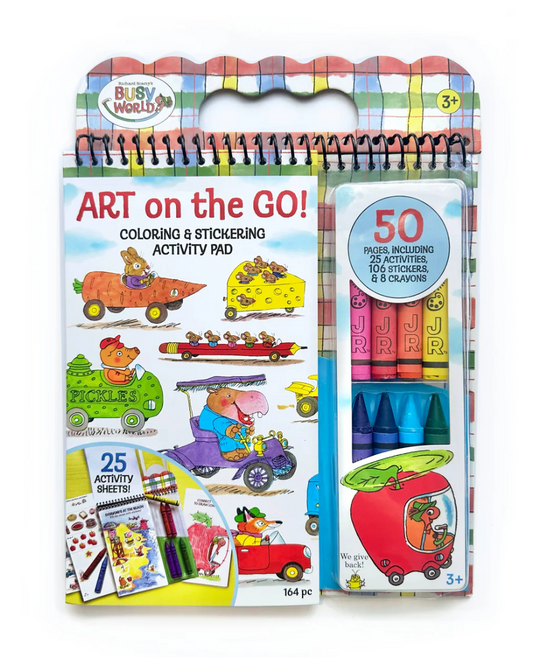 Art On The Go! Colour & Stickering Activity Pad