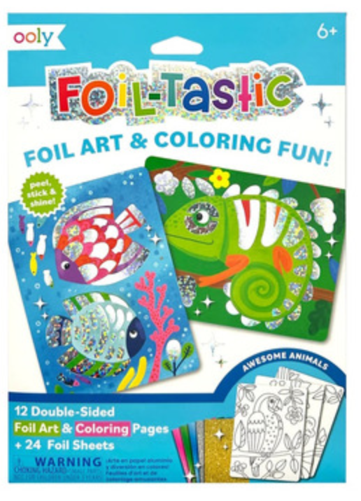 Foil-Tastic Foil Art & Coloring Fun: Awesome Animals