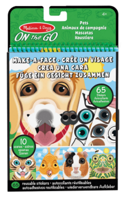 Make-A-Face Sticker Pad: Pets