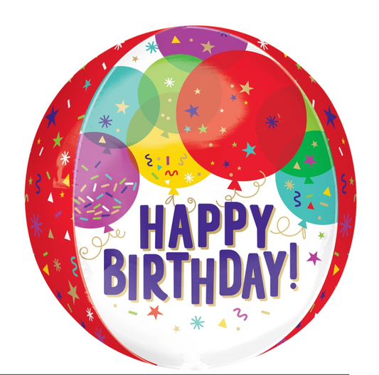 Birthday Balloons Orbz Balloon