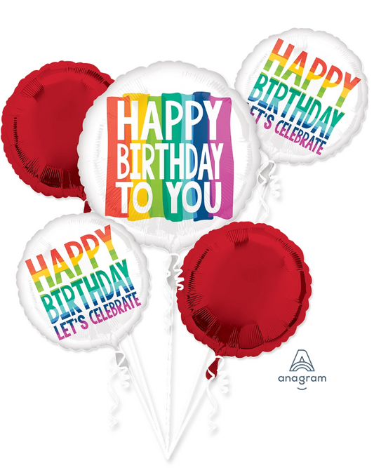 Rainbow Wishes Balloon Bouquet