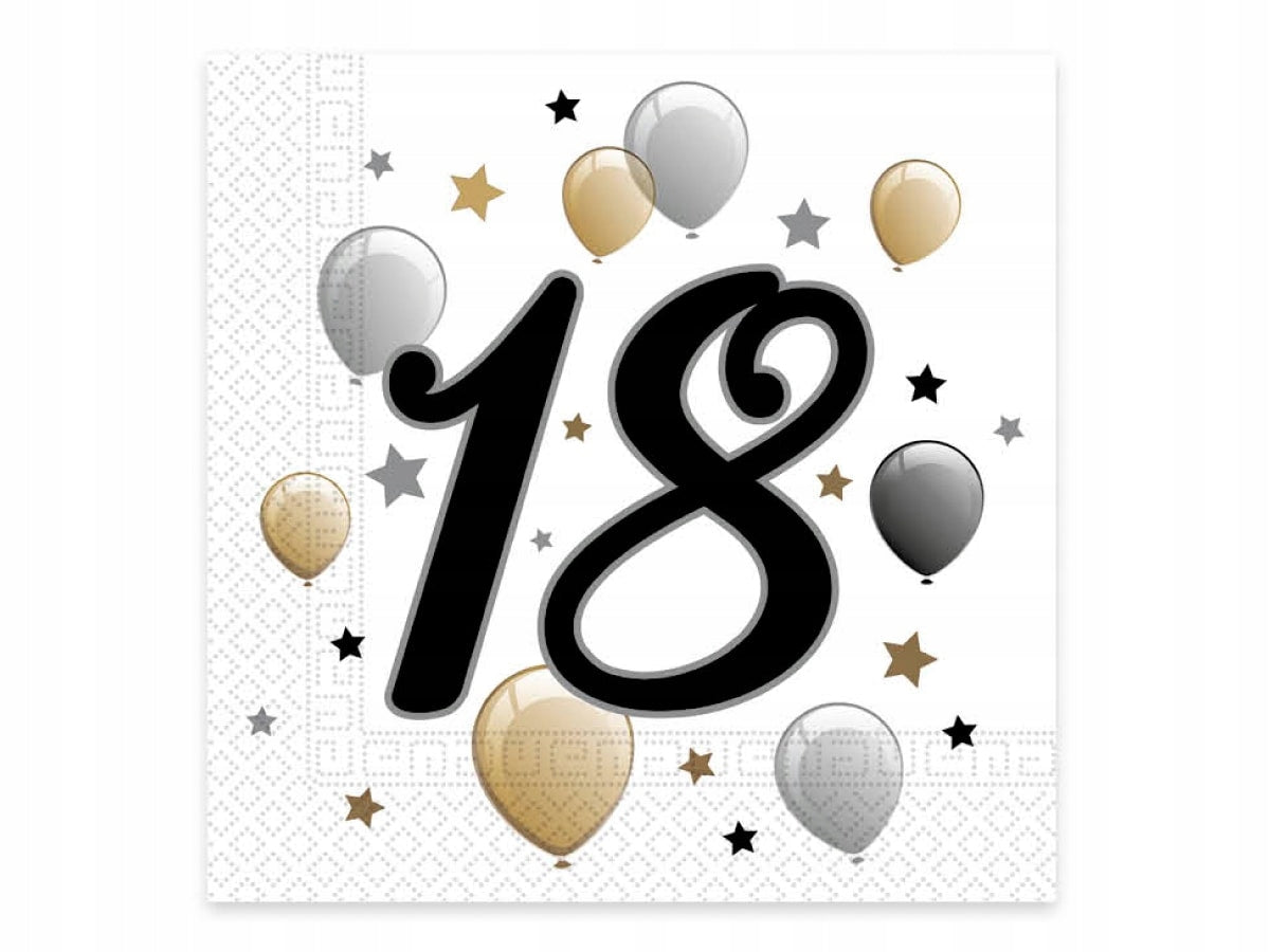 18th bday lunch napkin