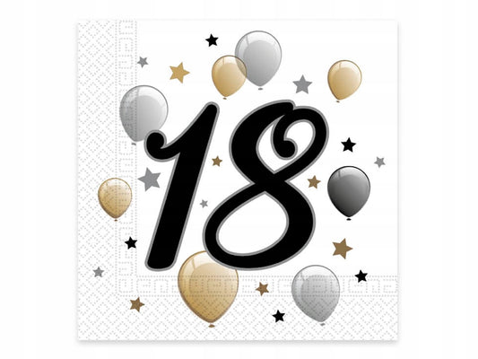 18th bday lunch napkin