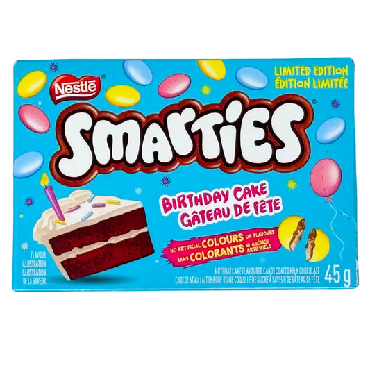 Mini Smarties Birthday Cake