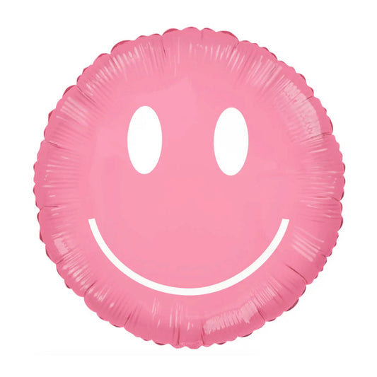Pink Smiley Balloon
