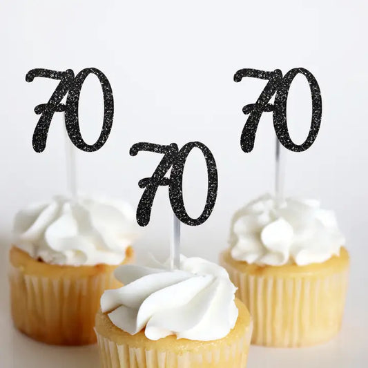 70th Birthday Treat Toppers