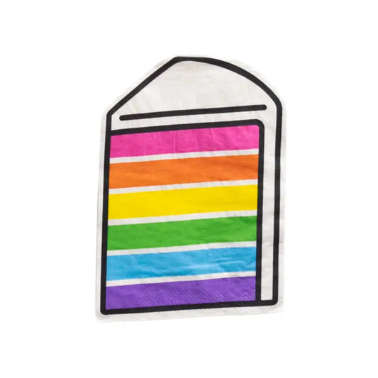 Sprinkles & Smiles Cake Slice Die Cut Napkins