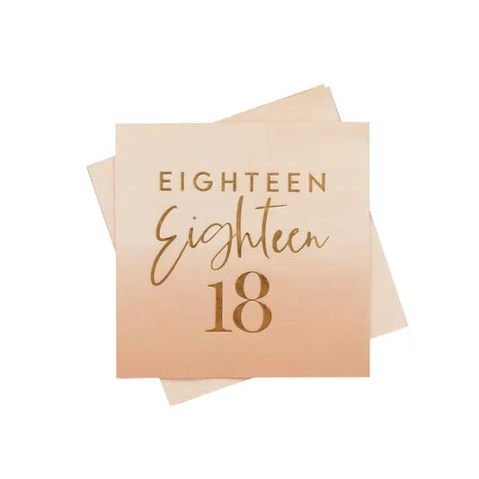 Eighteen Paper Napkins