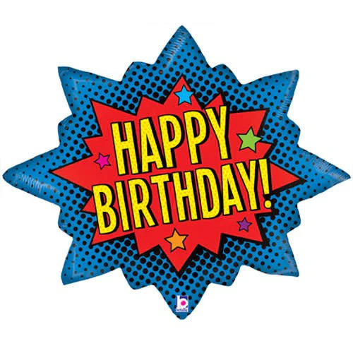 Comic Happy Birthday Large Balloon