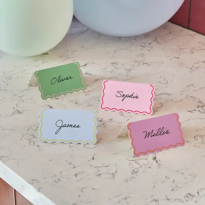 Wavey Edge Place Cards