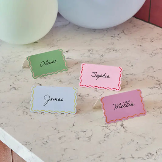 Wavey Edge Place Cards