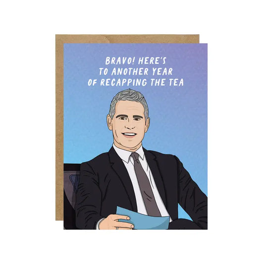 Recap the Tea Andy Birthday Card