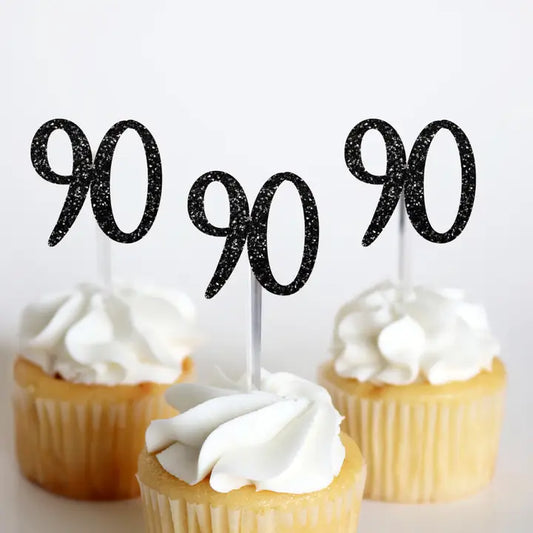 90 Birthday Treat Toppers