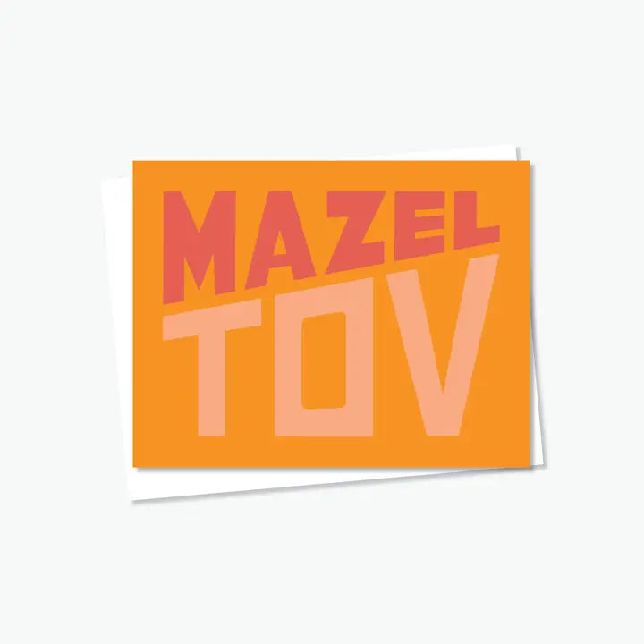 Mazel Tov in Orange Card