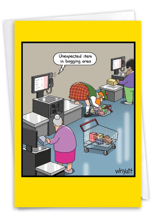 Bagging Area: Funny Birthday Greeting Card
