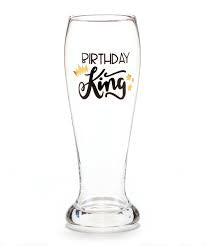 Birthday King Beer Glass