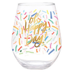 Oh Happy Day! Wine Glass