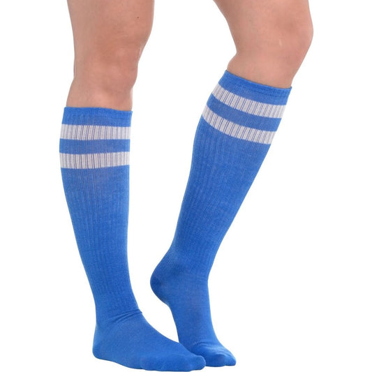 Blue Knee Socks