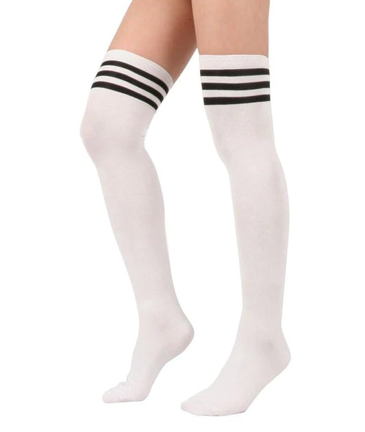 White Knee Socks