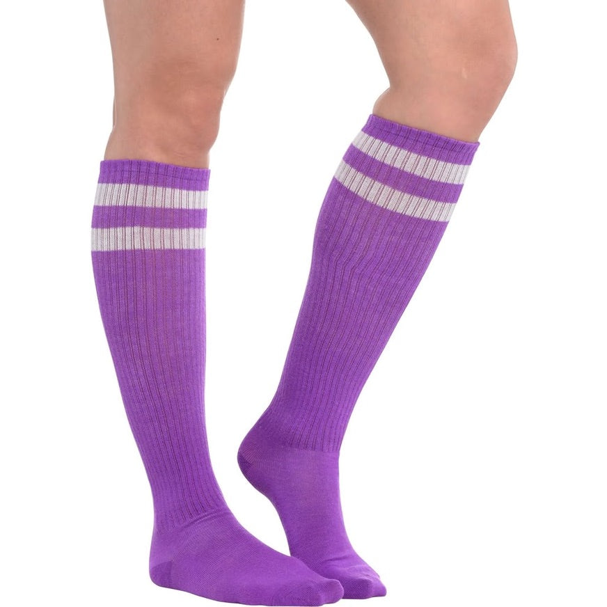 Purple Knee Socks