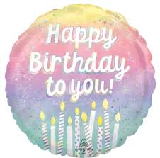 Pearlized Birthday Balloon