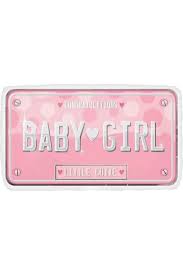 Baby Girl License Plate Supershape Balloon