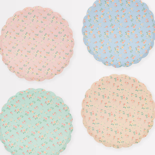 Assorted Vintage Ditsy Dessert Plates