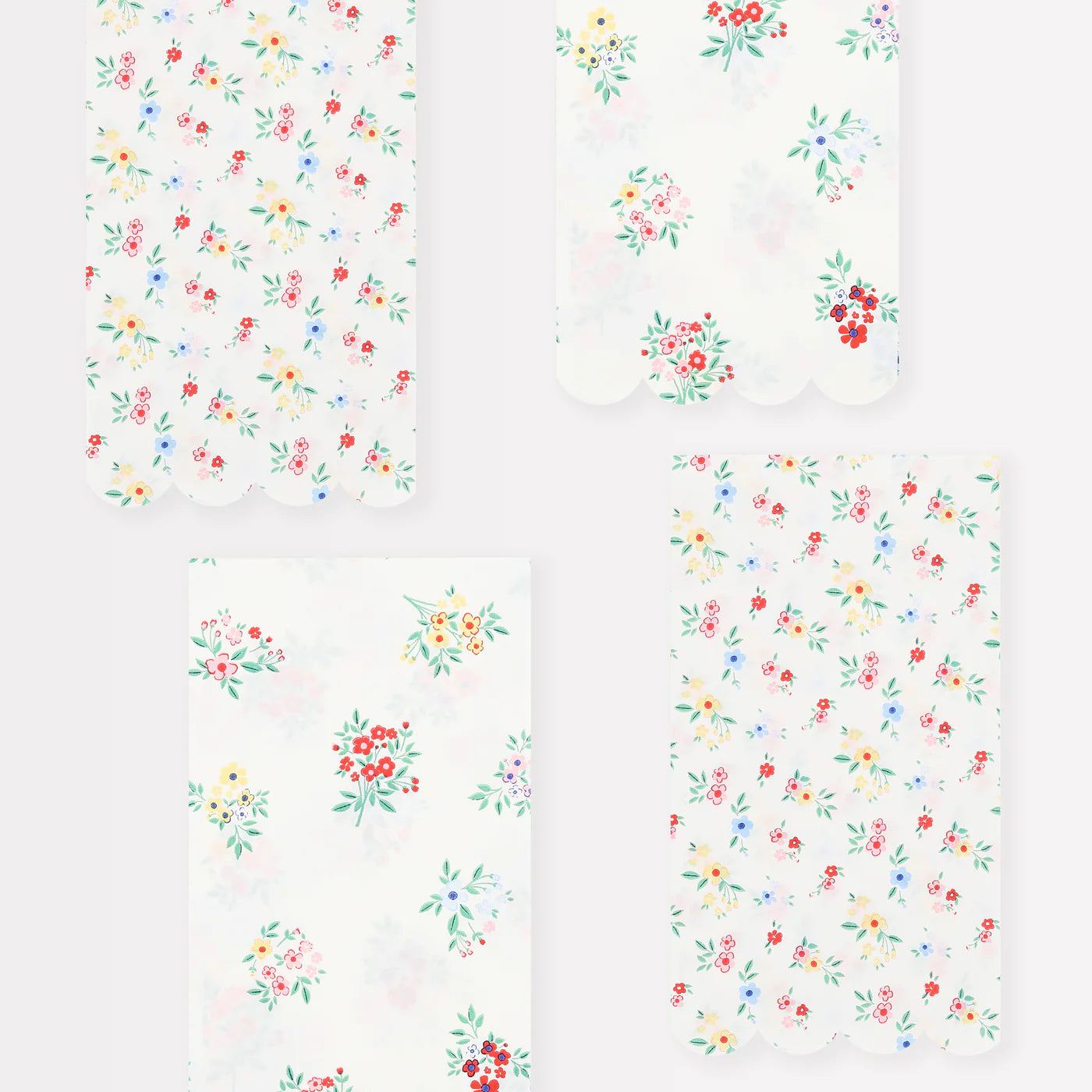 Ditsy Posy Scalloped Guest Towels