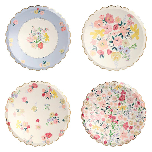Assorted English Garden Dinner Plates