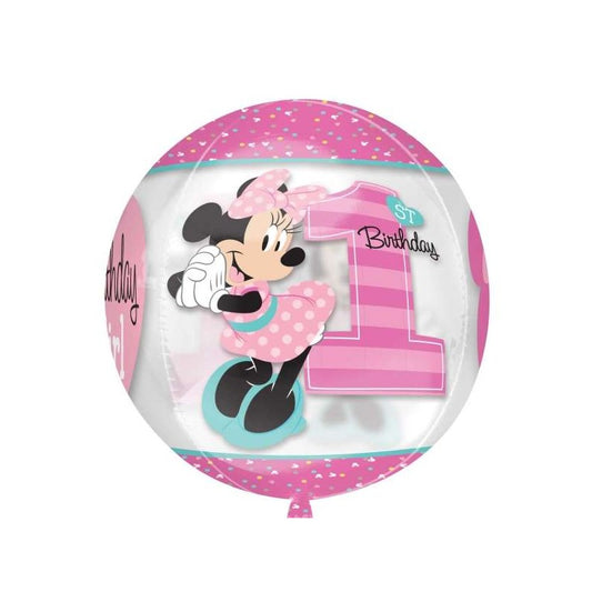 Minnie Mouse 1st Birthday Balloon