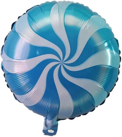 Blue Swirl Foil Balloon