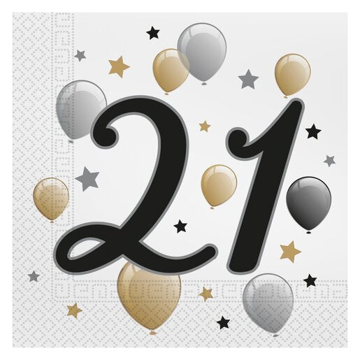 21st bday lunch napkin