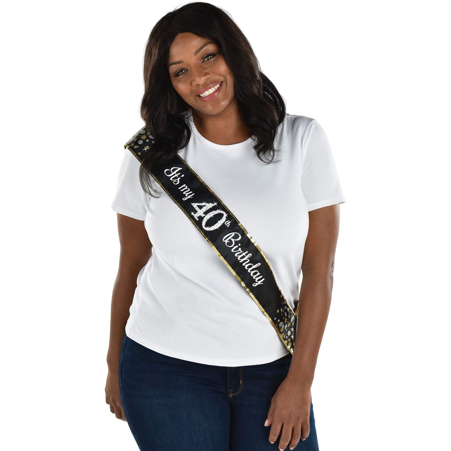 It's my 40th birthday sash