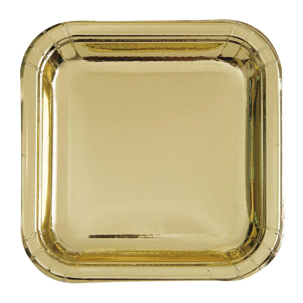 Gold Square Plate 7in