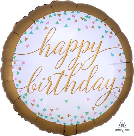 Pastel Confetti Birthday Balloon
