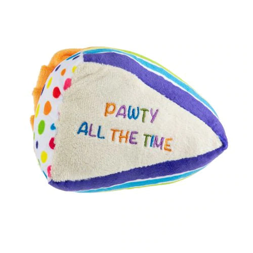 Pawty All the Time Cake Slice Dog Toy