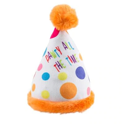 Pawty All the Time Hat Dog Toy