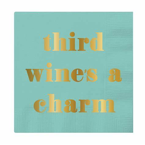 Thirds Wines The Charm Napkin