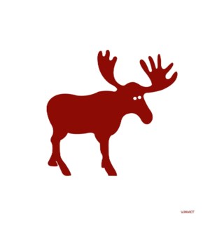 Moose Red - Paviot Cocktail Napkin