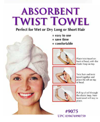 White Twist Towel