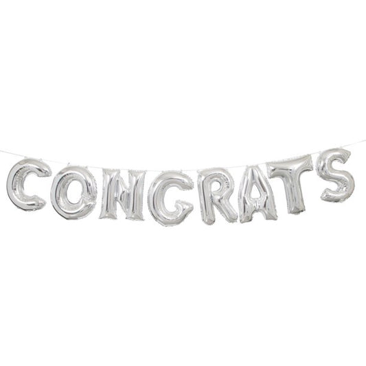 "Congrats" Balloon Banner Kit