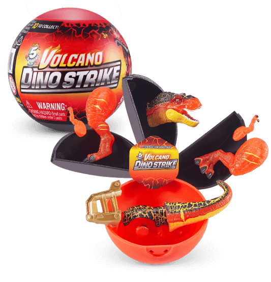 Zuru 5 Surprise Dino Strike Volcano Series 4 Mystery Collectible Capsule